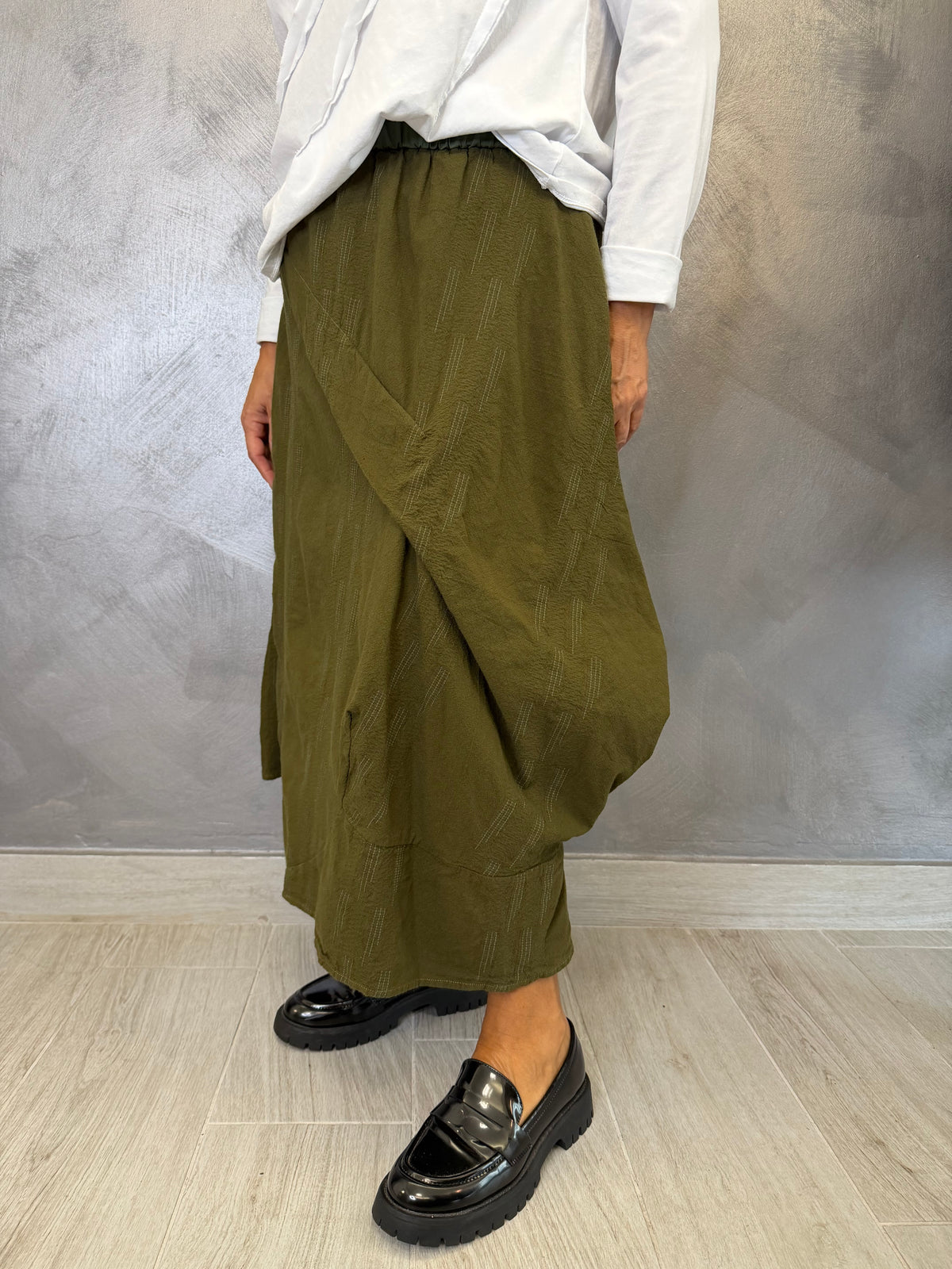 Gonna Wendy Flaminia Verde Oliva