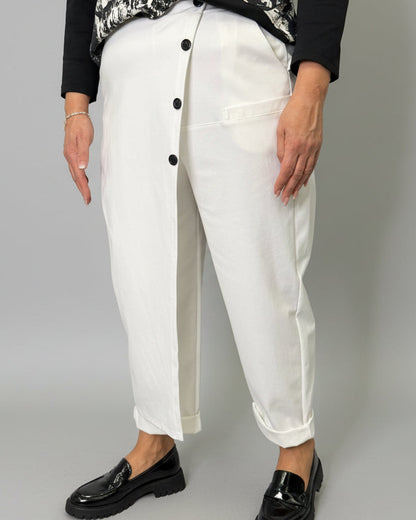 Pantalone 158C Asia Bianco