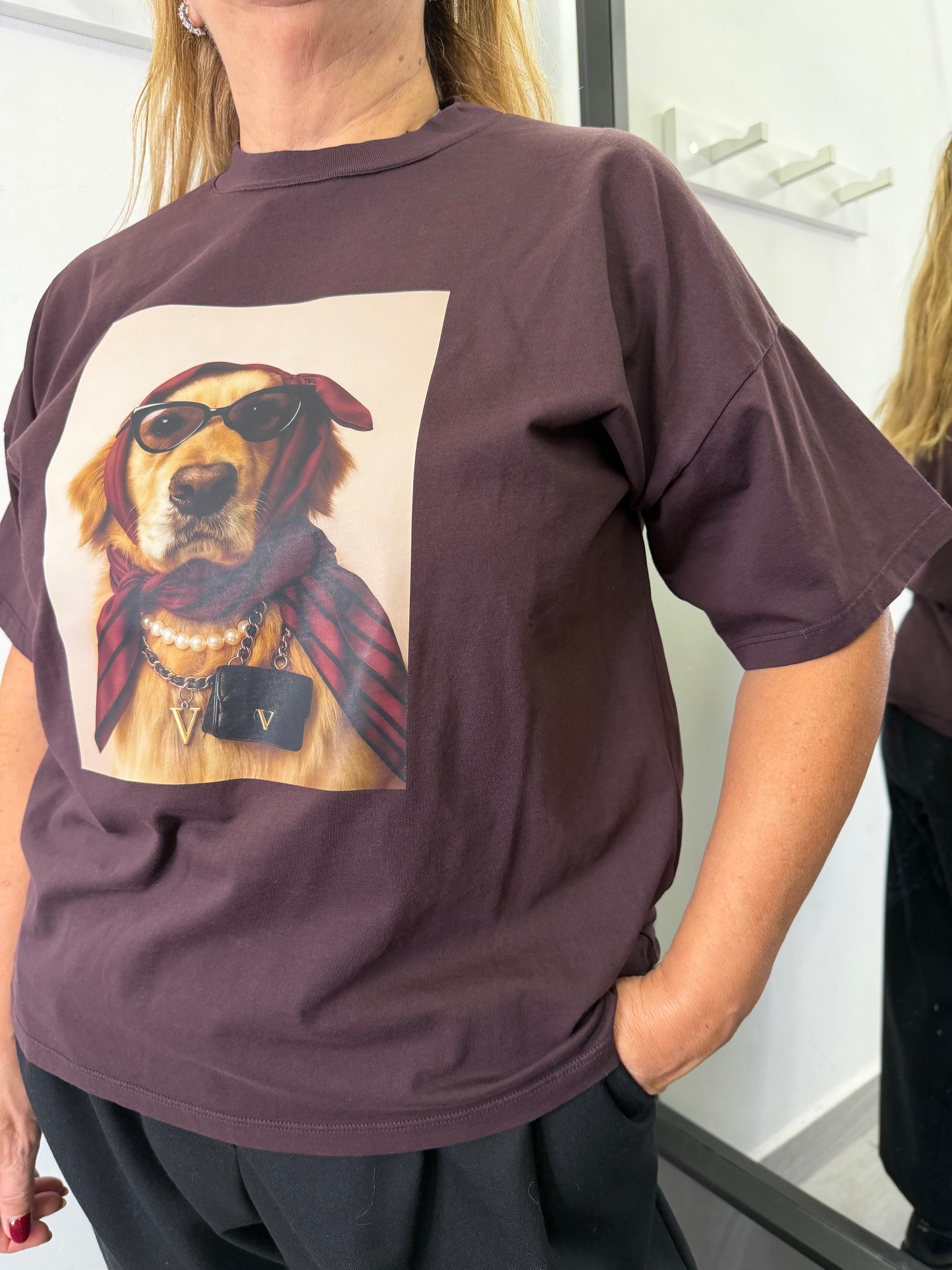 T-shirt Golden Melanzana Vicolo