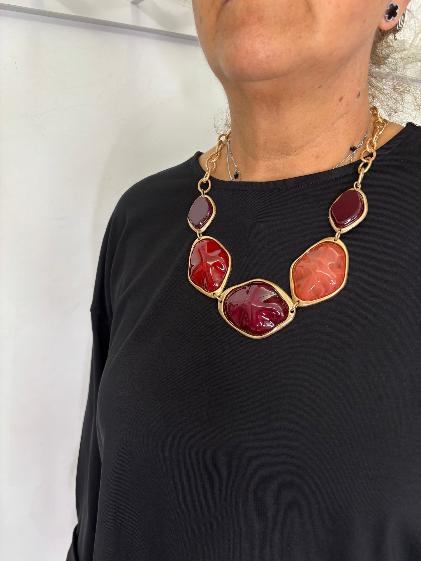 Collana Cledy Bordeaux