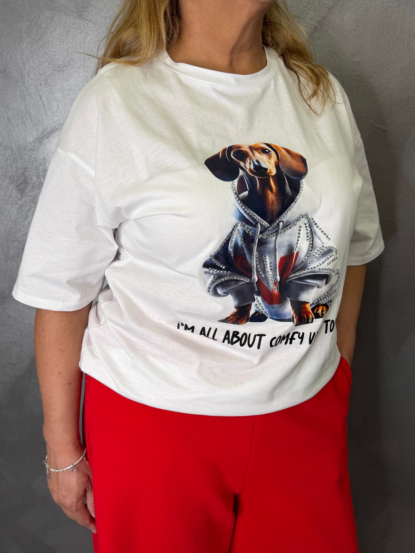 Maglia Bianca Bassotto