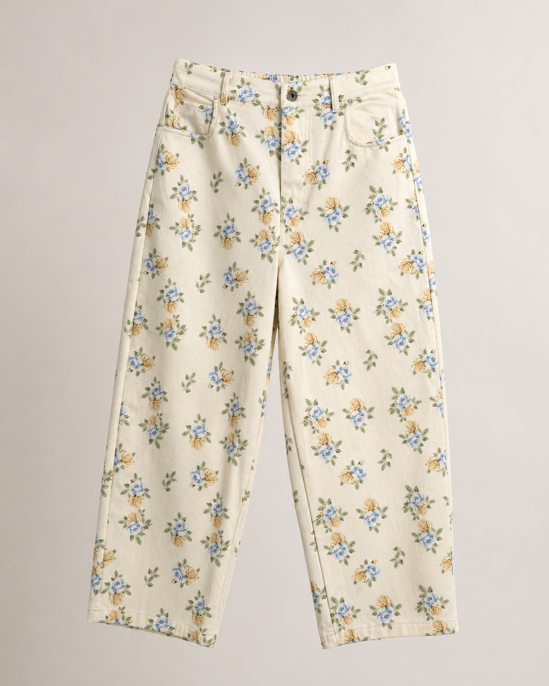 Pantalone Fiori Burro