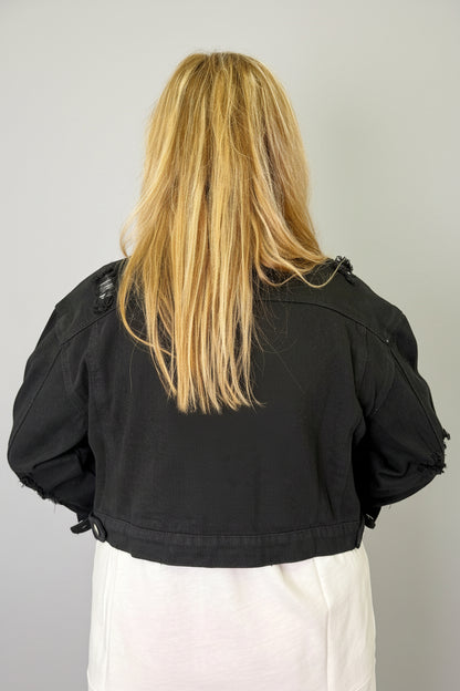 Giubbotto Jeans Nero