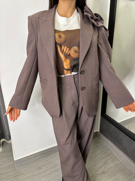 Giacca Nocciola Melange Imperial