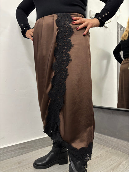 Gonna Longette Marrone