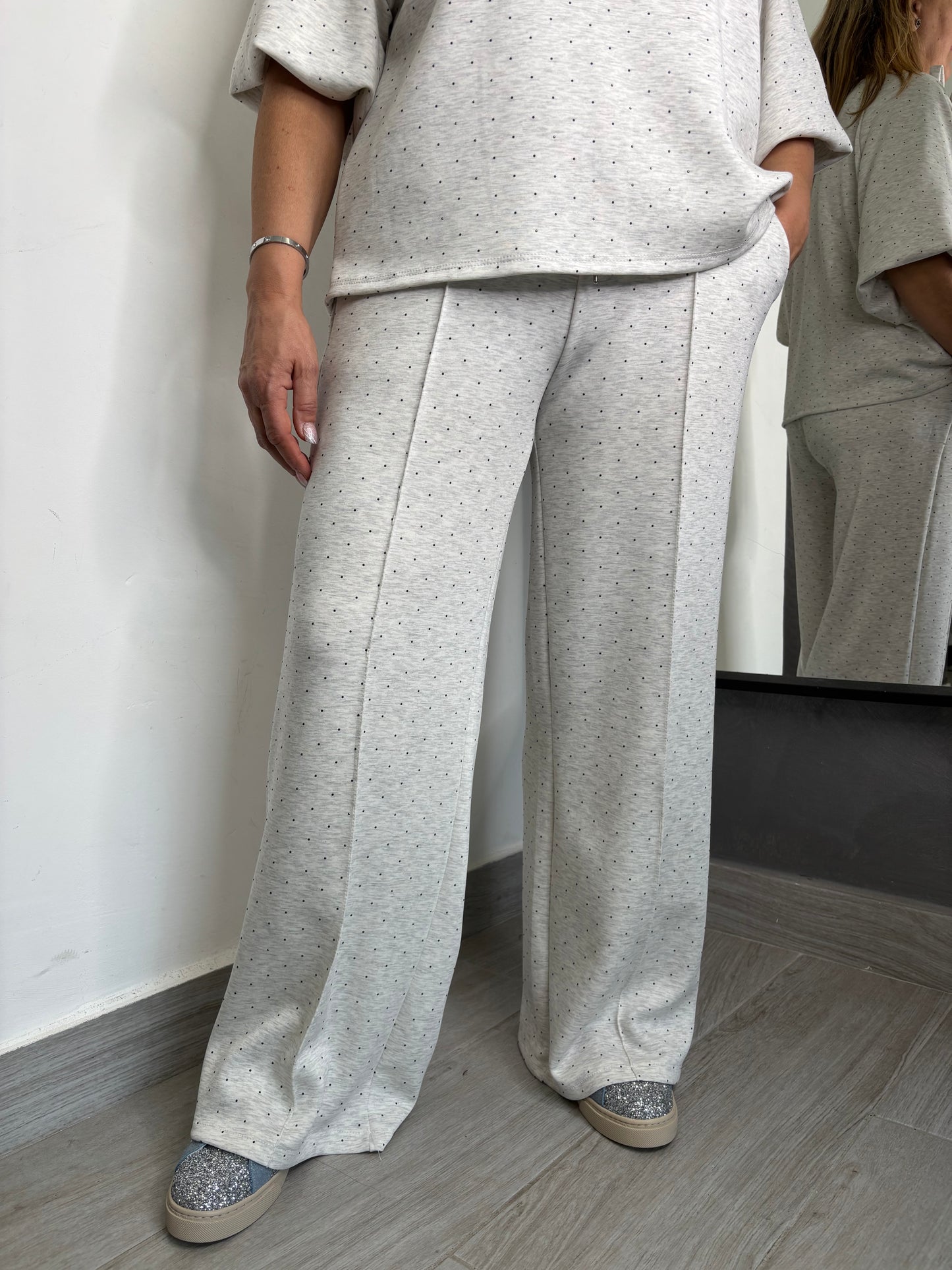 Pantalone Pois Grigio