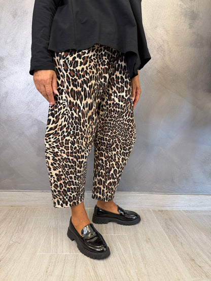 Pantalone Wendy Balloon Leopardato