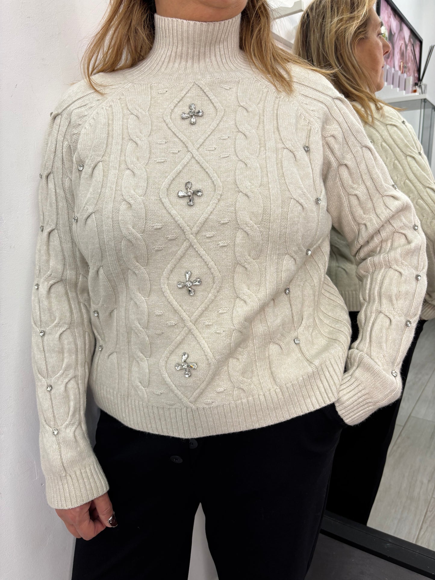 Maglione Fiore Burro
