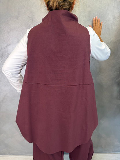 Gilet Wendy Bordeaux