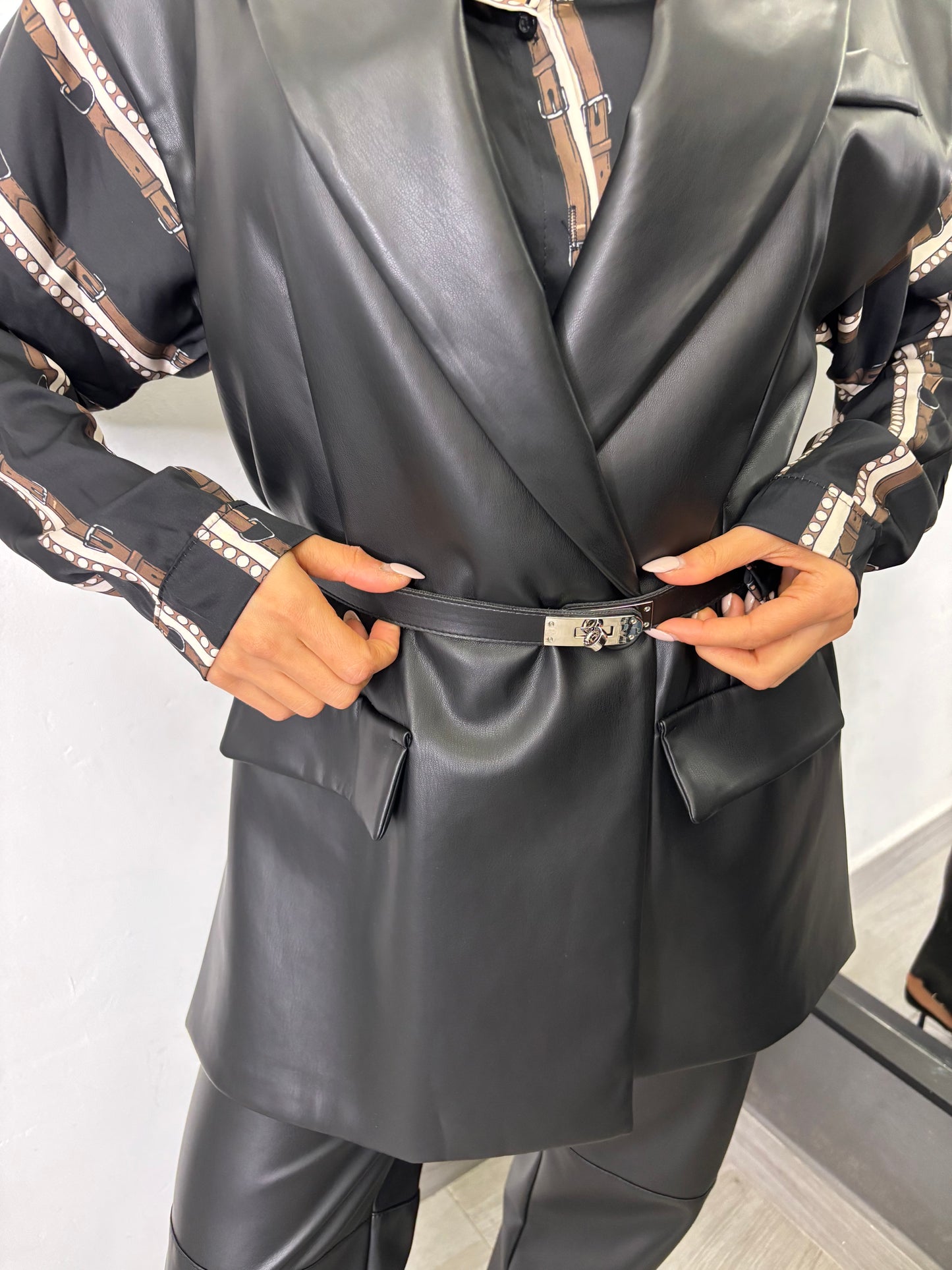 Gilet Ecopelle Nero Imperial