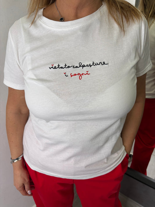 T-shirt Vietato Calpestare i Sogni