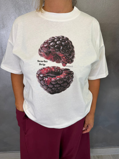 T-Shirt Scarlet Drip Vicolo