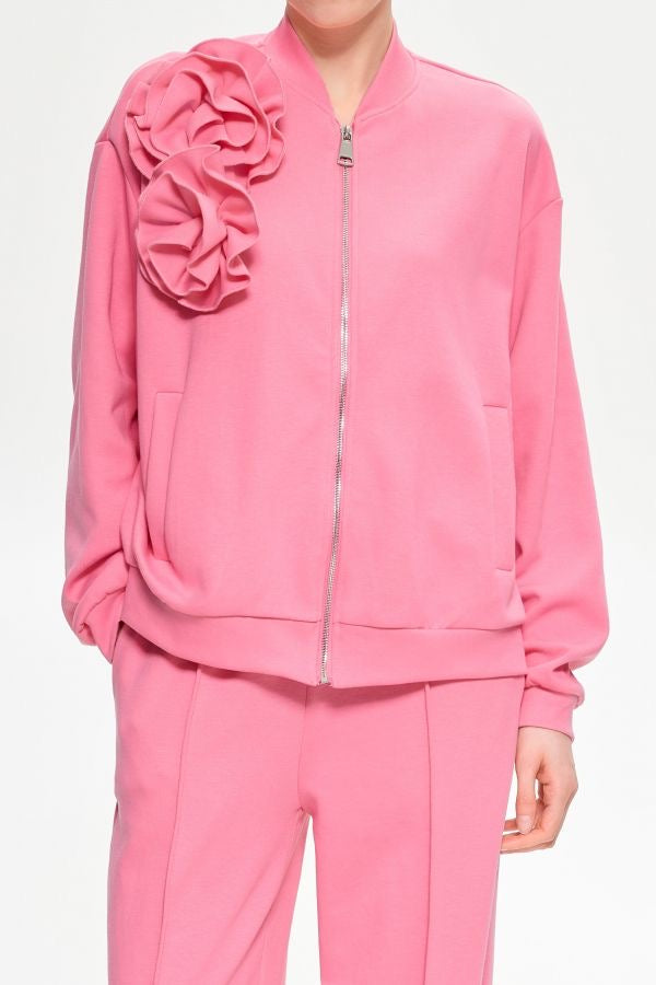 Felpa con Rose applicate ROSA