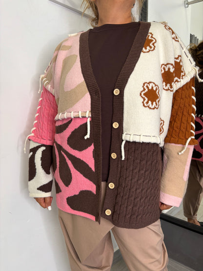 Cardigan Madagascar Brown