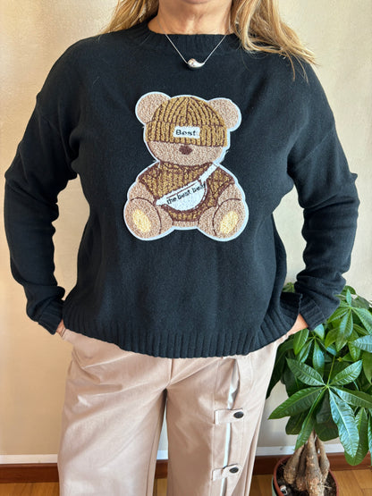 Maglione Orsetto Nero