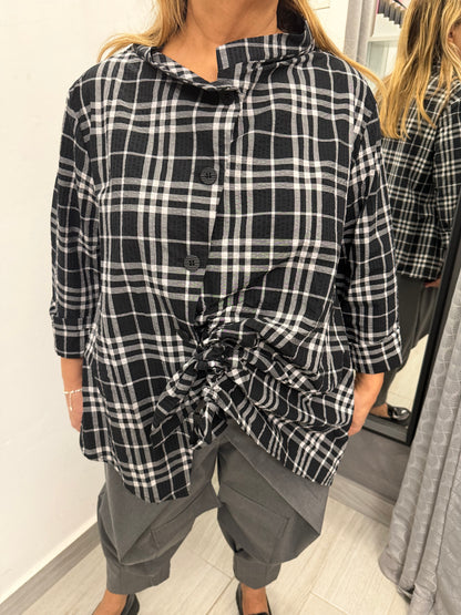 Camicia Wendy Clody Nera/Grigia