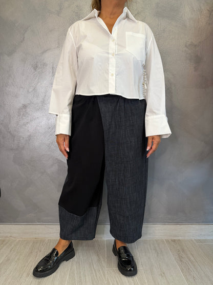 Camicia Crop Bianca Imperial