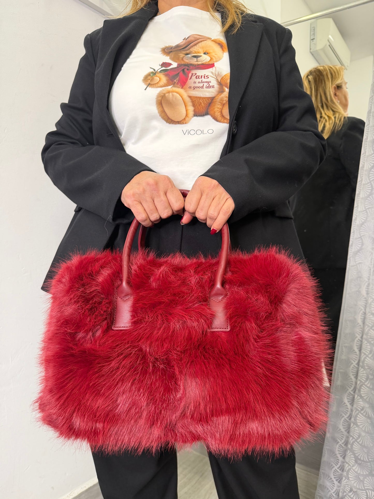 Borsa bauletto Bordeaux