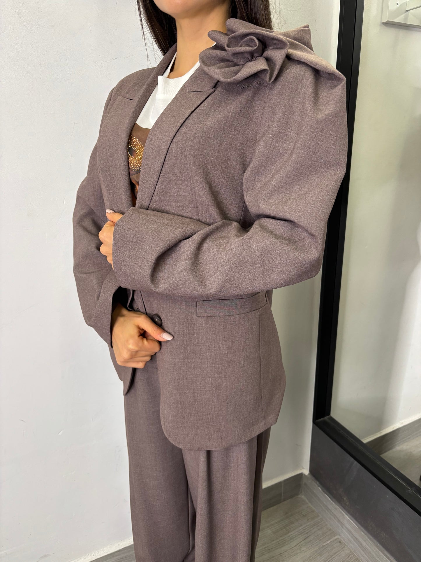 Giacca Nocciola Melange Imperial