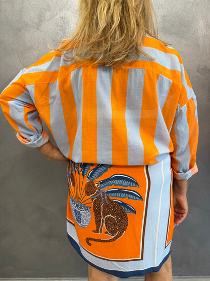 Camicia Righe Arancio