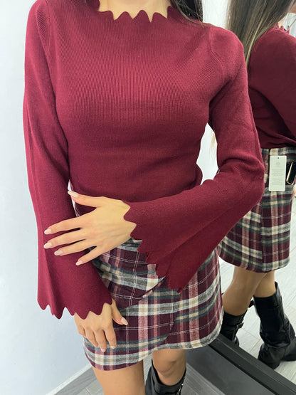 Maglietta Smerlata Bordeaux