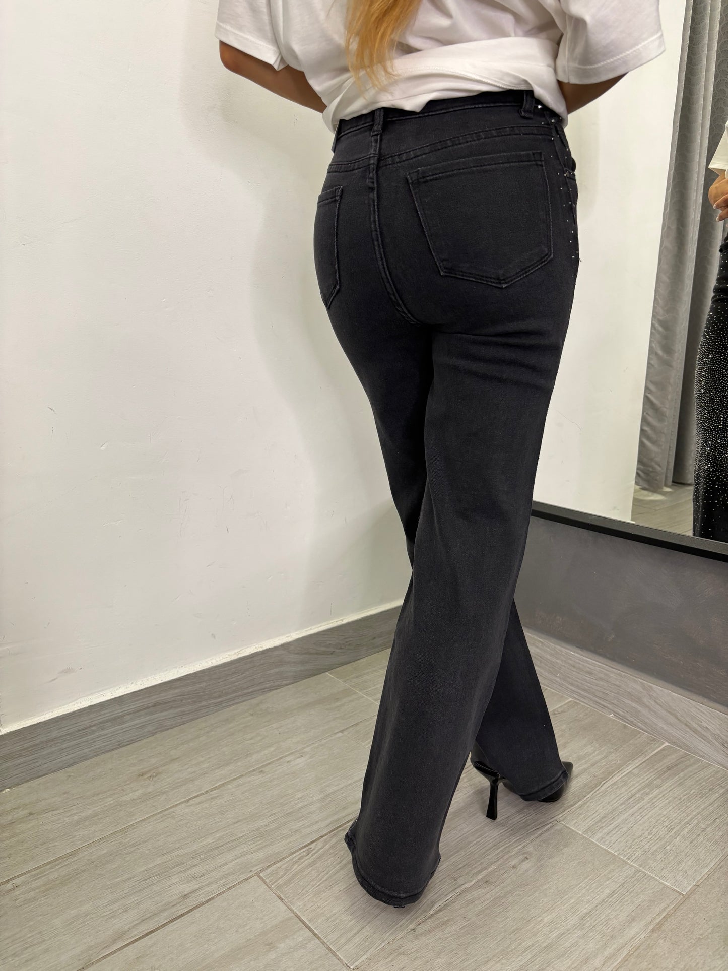 Jeans Crystal Nero