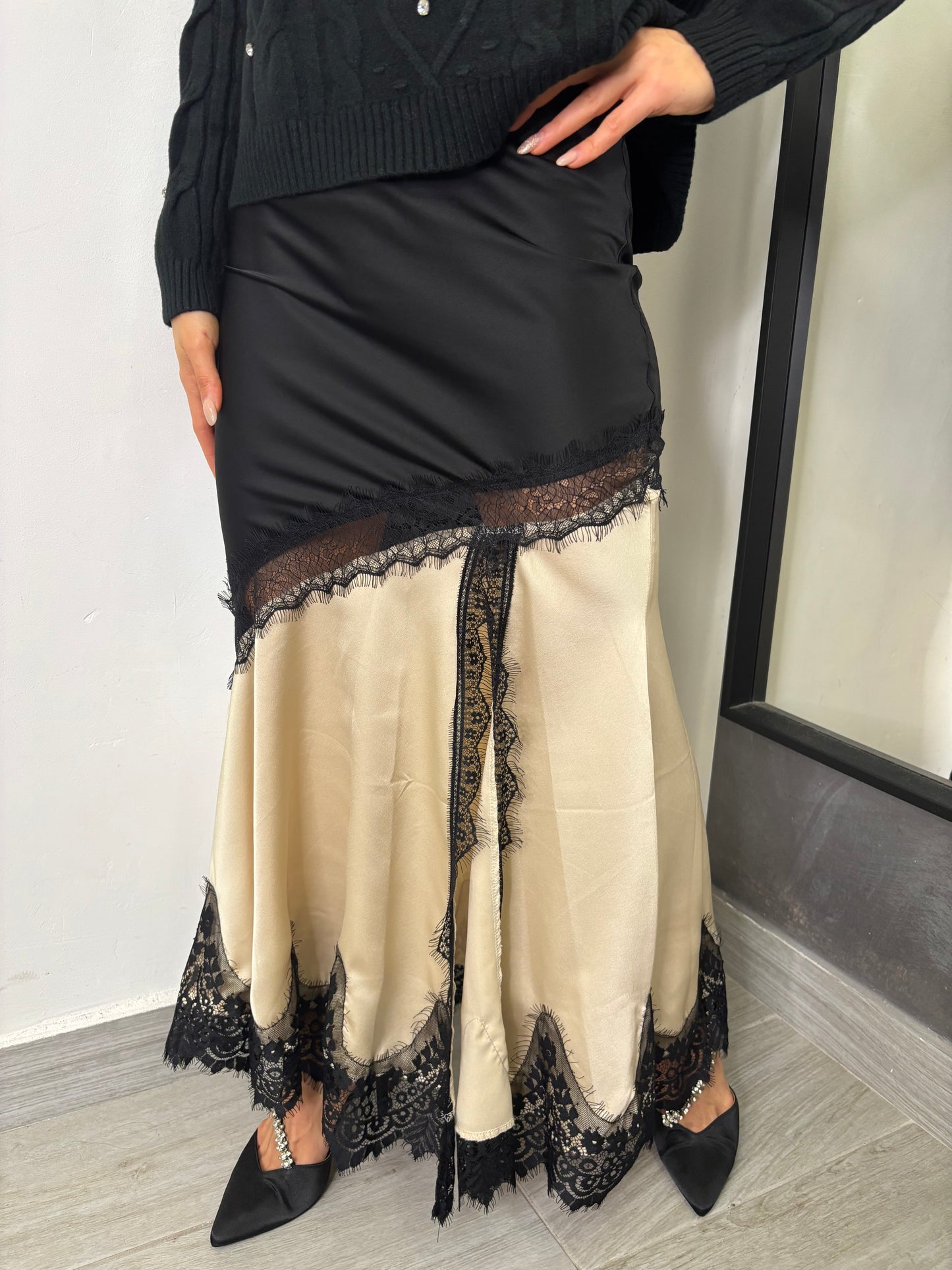 Gonna Saten Burro Vicolo