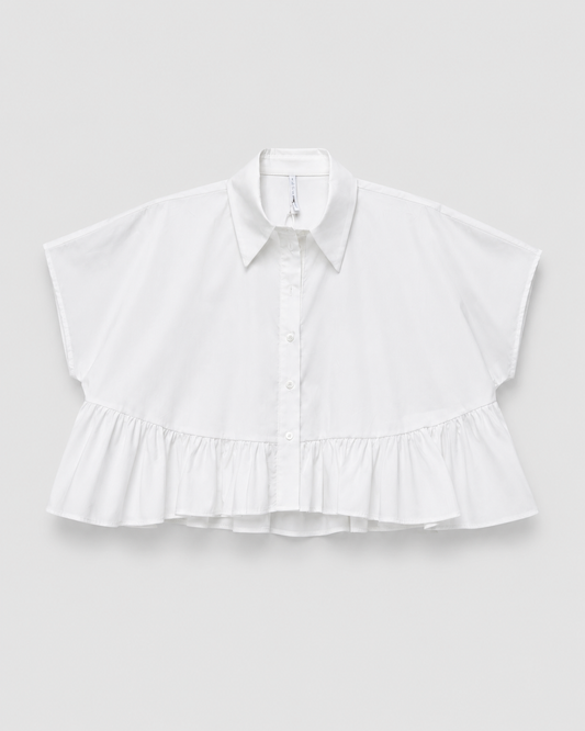 Camicia Crop Imperial Bianca