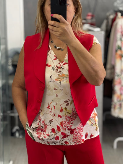 Camicia Panna/Multicolor Imperial