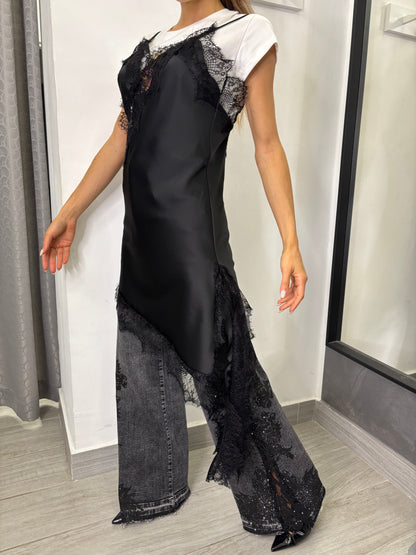 Abito Lingerie Pizzo Nero