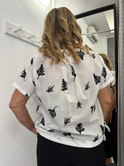 Casacca Wendy Foglia Bianca