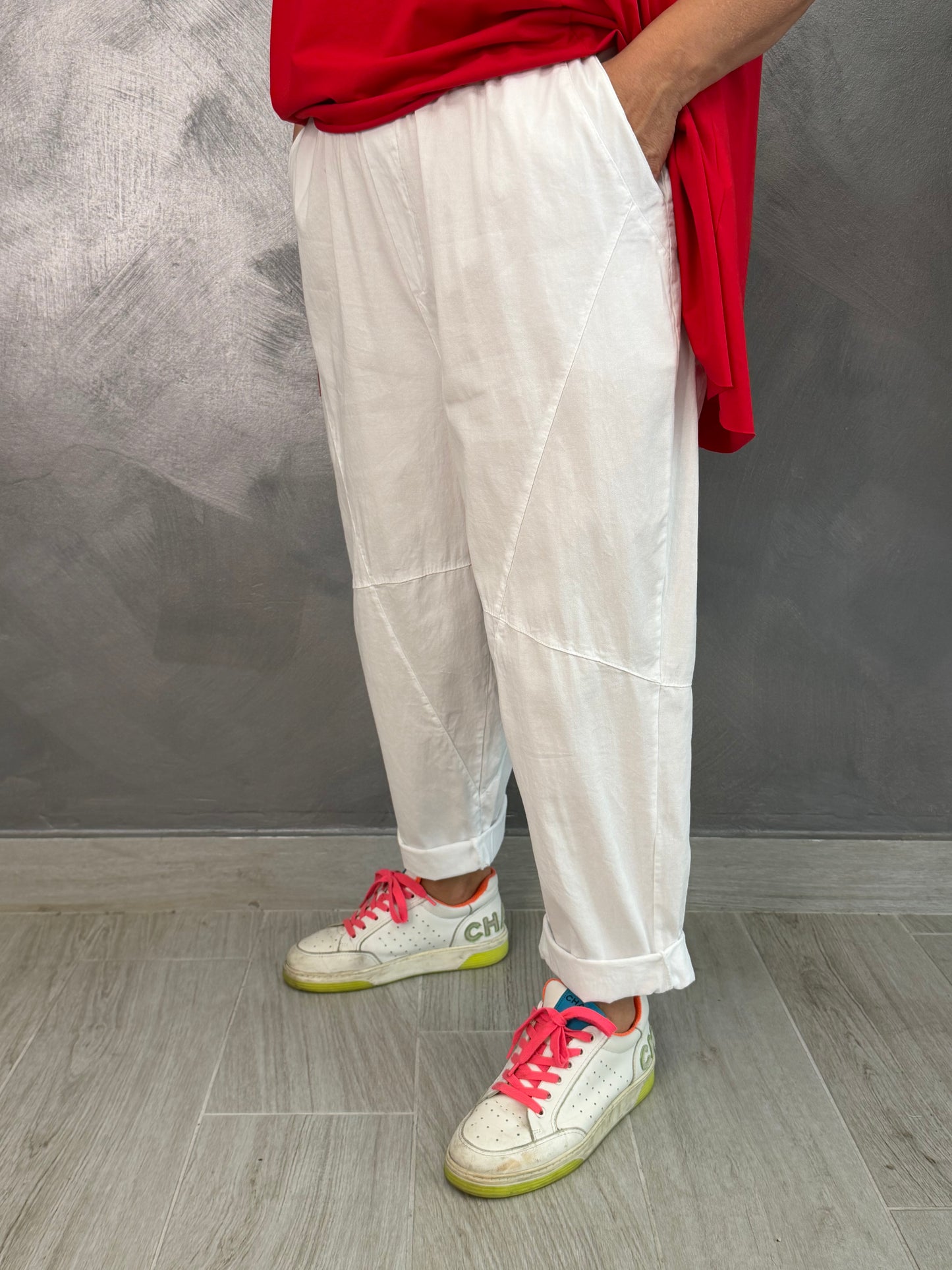Pantalone 158C Alba Bianco