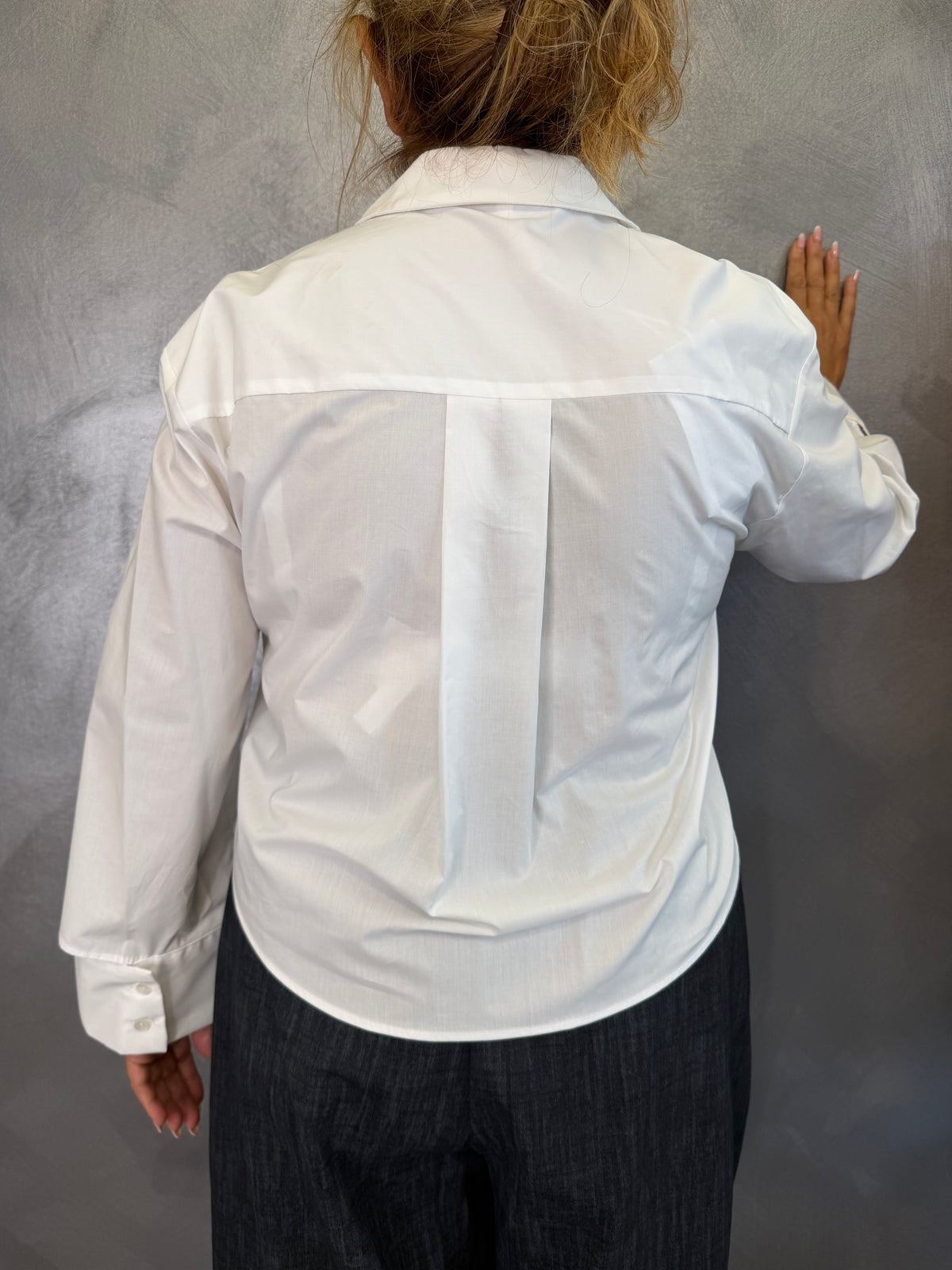 Camicia Crop Bianca Imperial