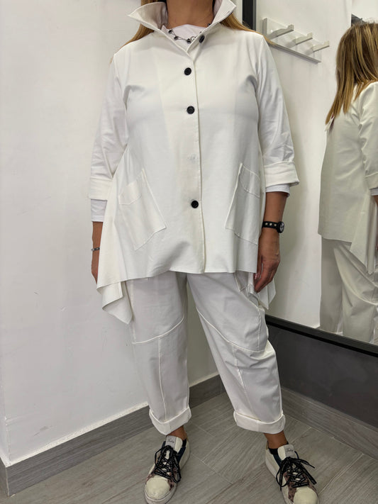Pantalone 158C Carola Bianco