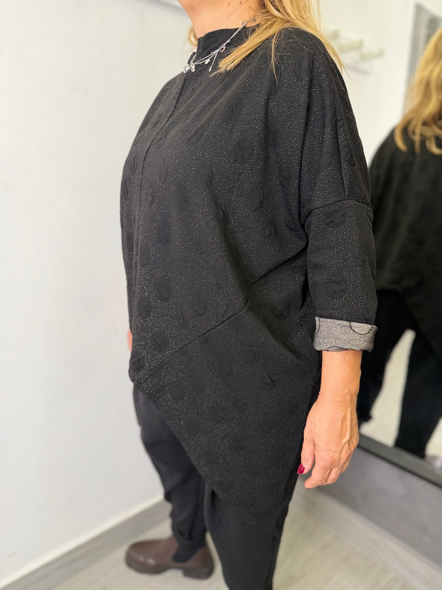 Casacca Wendy Bolle Nera