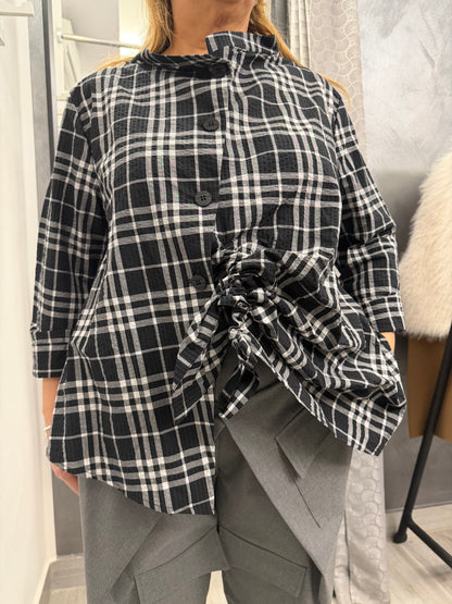 Camicia Wendy Clody Nera/Grigia