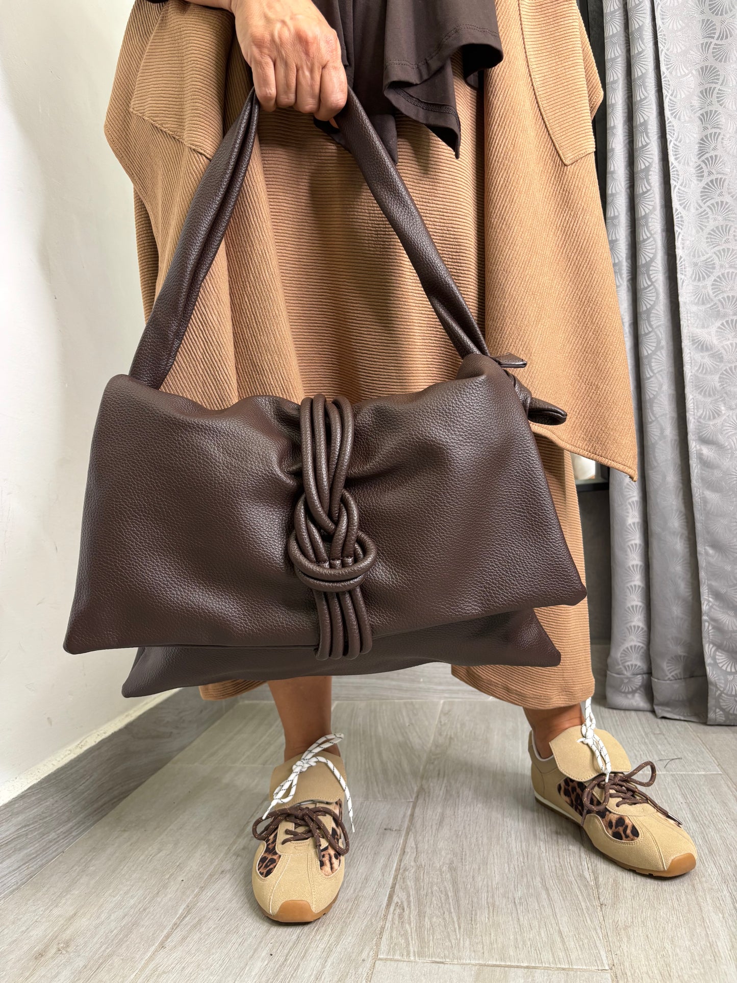 Borsa Nodo Marrone