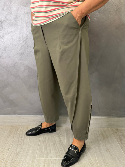 Pantalone Wendy Balloon Verde Militare
