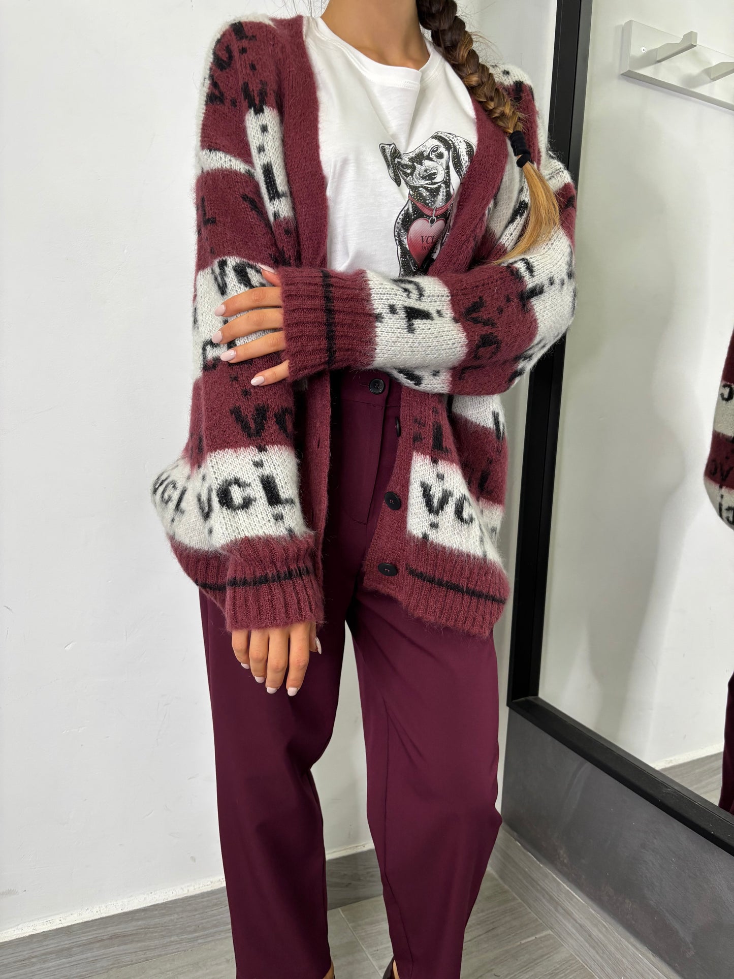 Cardigan VCL Burgundi Vicolo