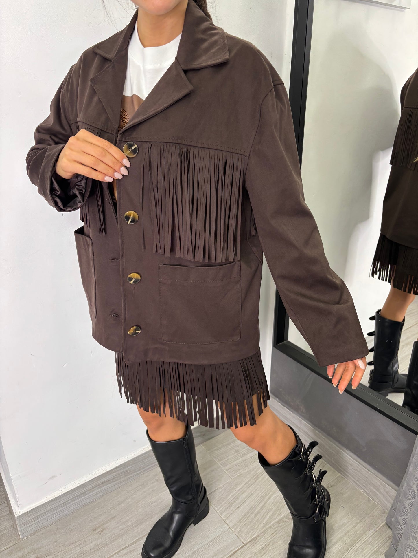 Giacca Texas Marrone