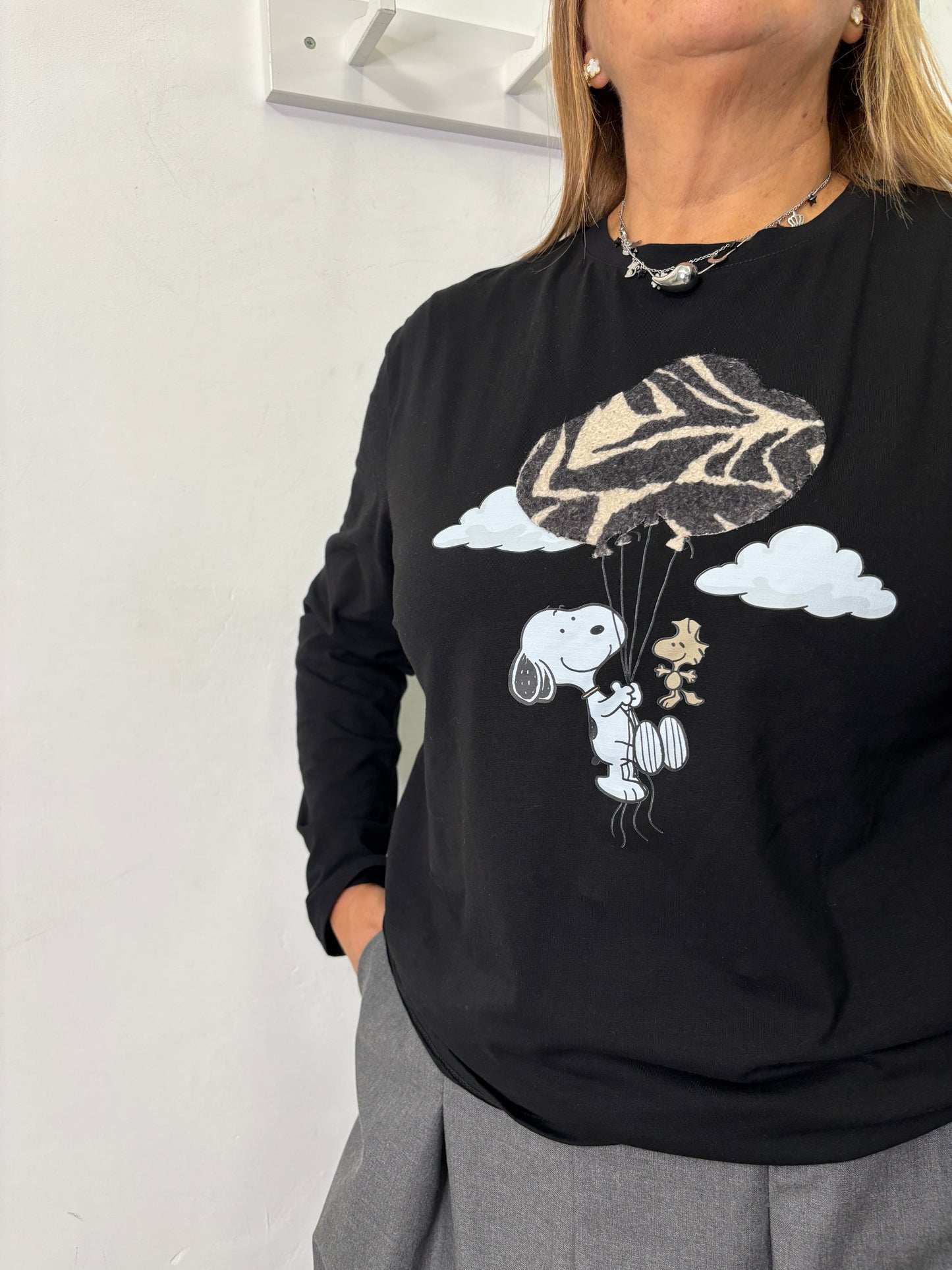 Maglietta Palloncino Nera