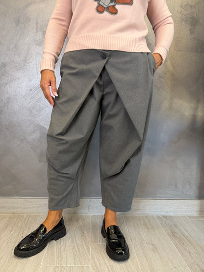 Pantalone Wendy Doppio Pareo Grigio