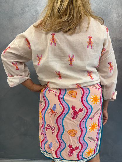 Camicia Aragosta Burro
