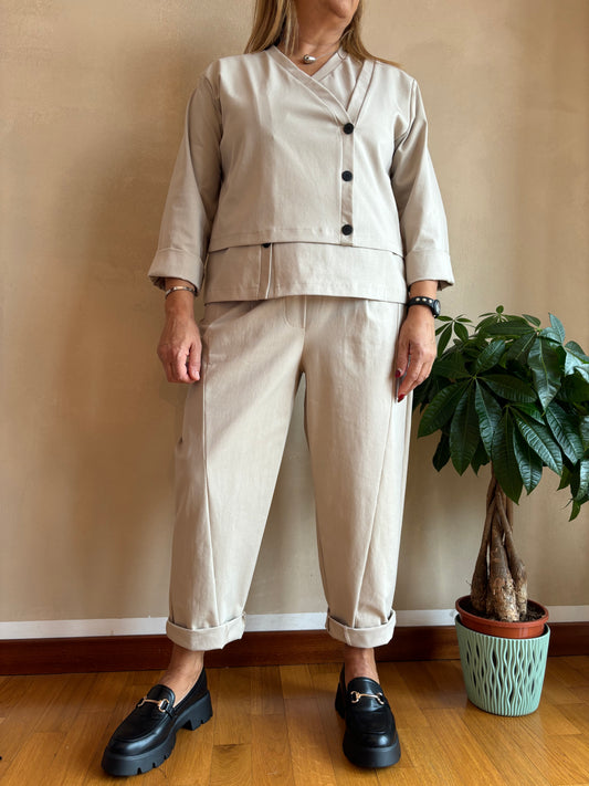 Pantalone Sun Olivia Ghiaccio