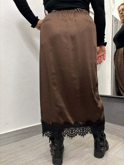 Gonna Longette Marrone