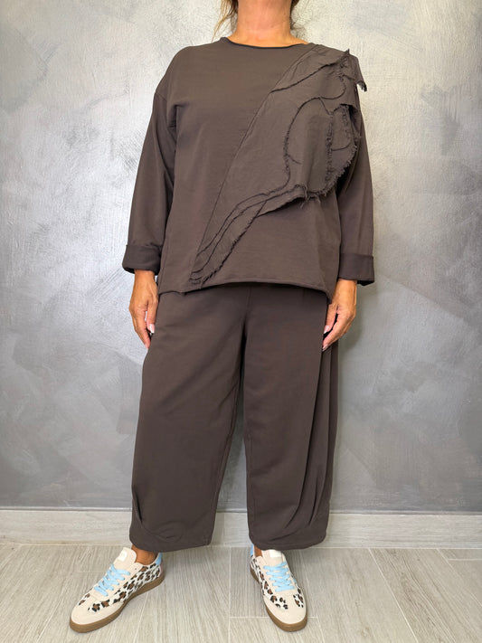 Pantalone Wendy Dalia Marrone