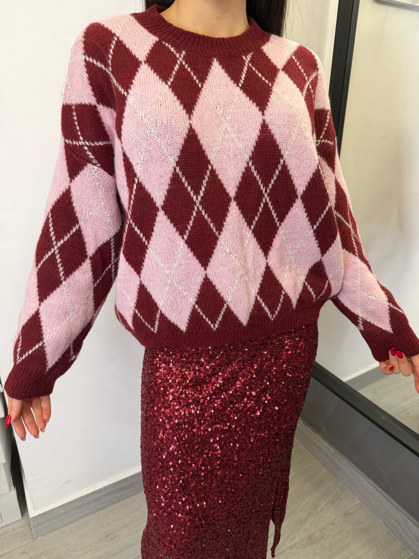 Maglione Isabelle Bordeaux