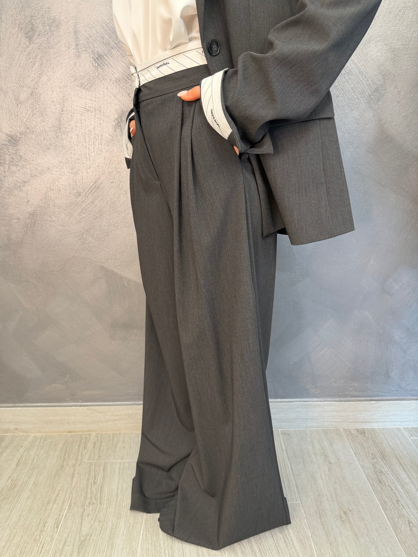 Pantalone Grigio Scuro Imperial