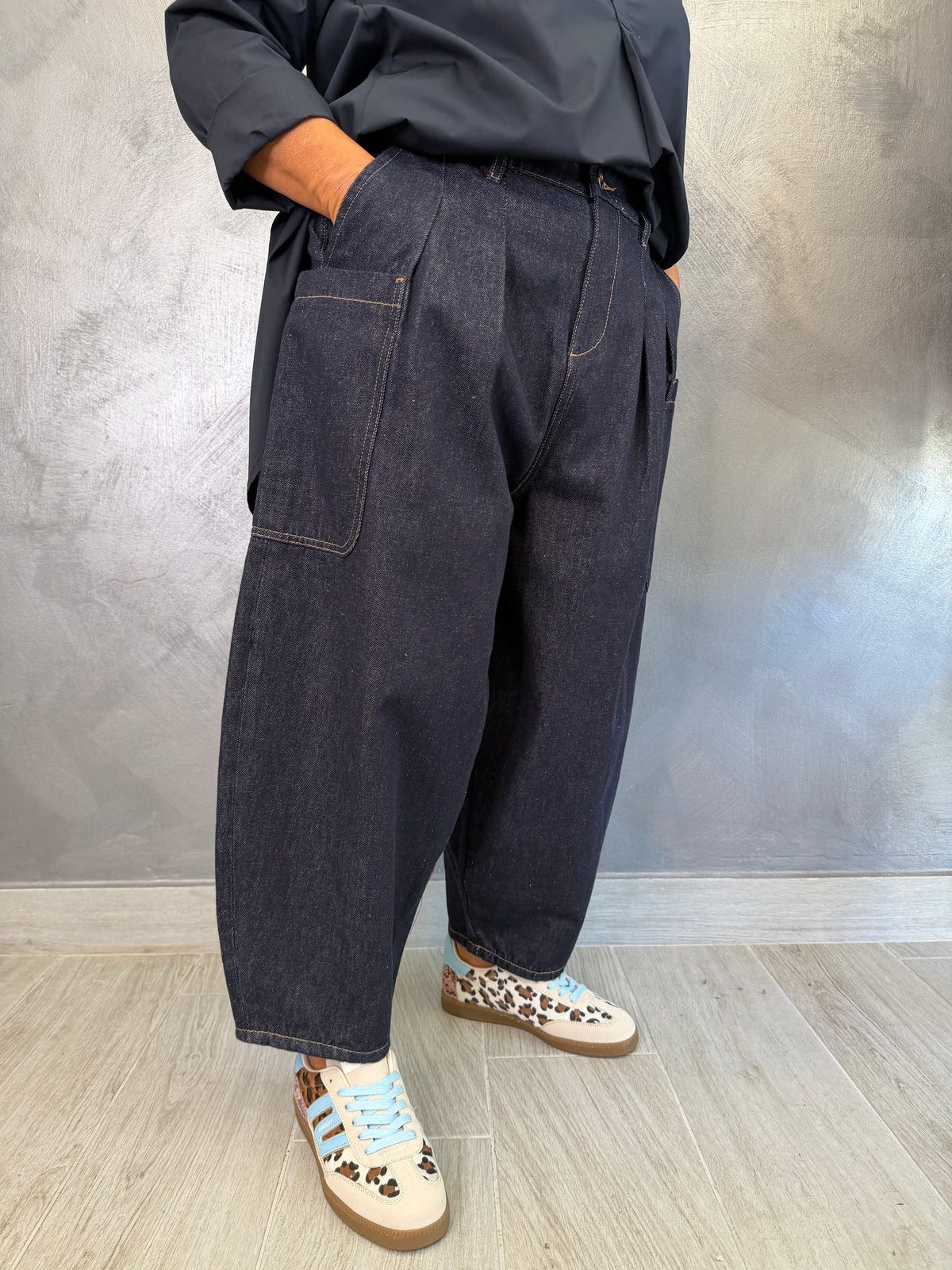Jeans Wendy Cargo Blu