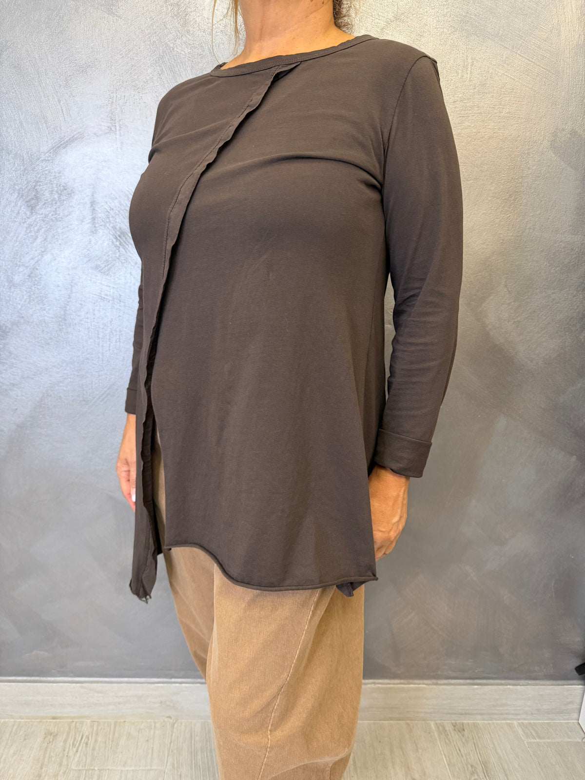Maglia Wendy Cannella Marrone